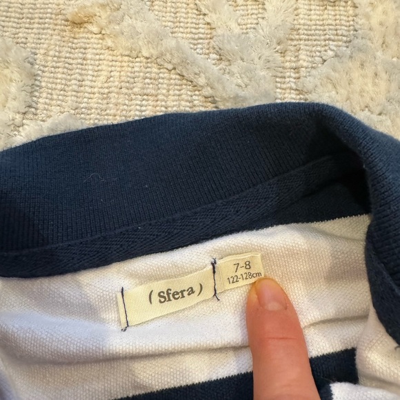 Boys Sfera Polo Shirt Size 7-8 Cotton perfect condition! - Picture 4 of 4